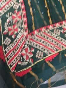 Elegant Green Embellished Saree