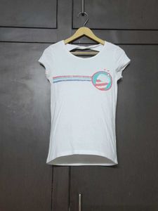 White Graphic Tee