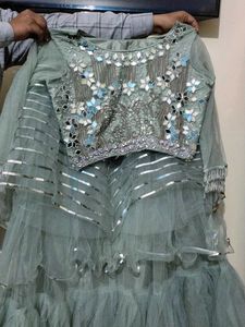 Grey Lehnga