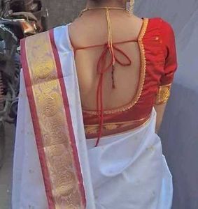 Elegant White Saree