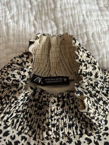 Animal Jacquard Patterned Short Sleeve Shirt