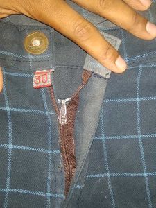 Checked Slim Fit Pants