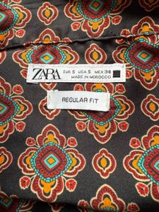 Zara Patterned Shirt - Size S