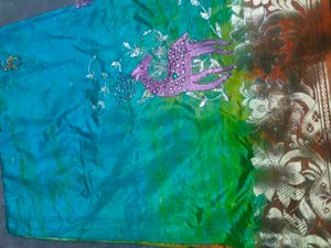 Embroidered Art Silk Saree