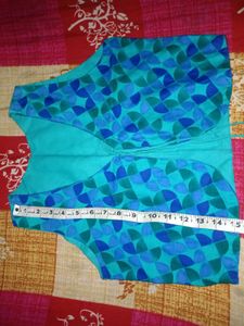 Blue Cotton Koti For Kurti And Indo-western