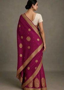 A Beautiful Woman Party Saree