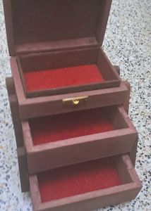 Small Wooden Jewellery storage Box