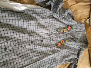 Checkered Kurta Dress Kurti