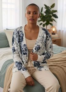 Floral Print Cardigan