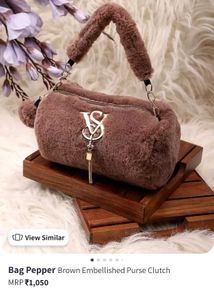 Bag Pepper Velvet Fur Purse