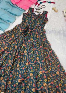**New Anarkali Jimmy With Padded Blouse**