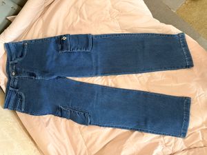 Blue Denim Cargo Pants