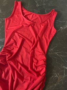 Savana Red Bodycon Maxi Dress – Size S ✨