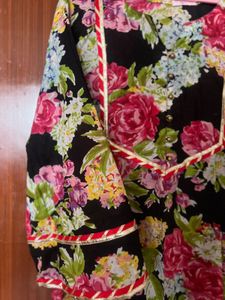 Floral Print Kurta