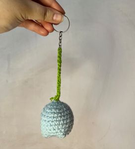 Crochet Tulip Keychain