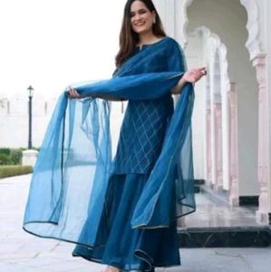 Elegant Blue Kurta Set