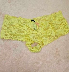 Yellow Lace Panties - New with Tags