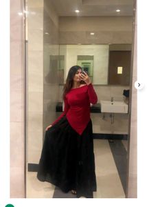 Elegant Tiered Black Maxi Skirt