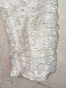 Trendy Fashion Ivory Textured Tunic Mini Dress