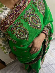 Green Saree