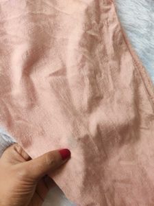 PEACH COLORED FIT PANT