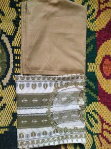 Olive Green Printed Salwar Kameez