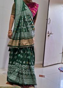 Green Ethnic Saree