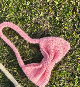pink crochet bag 🎀