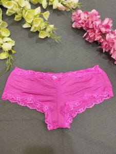 Pink Lace Trim Cheeky Panties💥