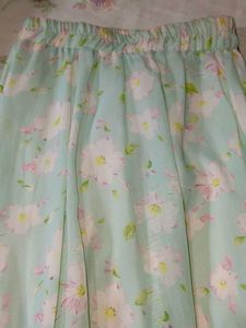 Floral Chiffon Midi Skirt