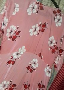 Floral Print Pink Dress