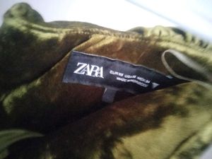 Elegant Olive Velvet Dress