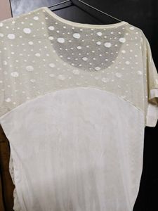 Stylish White Embellished Top