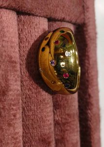 Luna Cubic ZirconiaBubble Wrap Ring