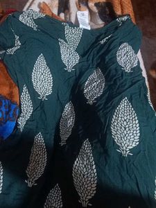 Green Printed Top