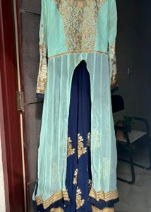 Beautiful Patch Work Gown With Dupatta
