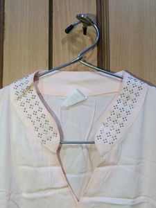 Elegant Peach Blouse