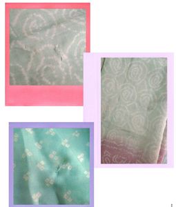 2 daily wear bandhani saree with fall