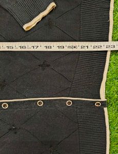 Imported Elegant Black Cardigan