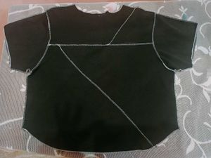 Unique Black Patchwork Top