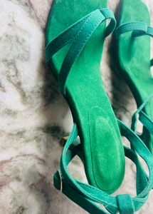 dark green heels