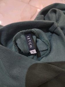 Ribbed Turtleneck Crop Top