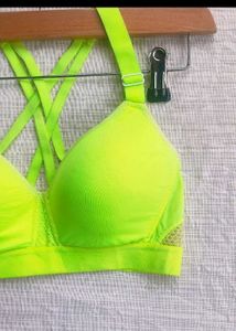 Neon Yellow Sports Bra