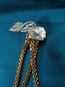 Antique Gold Colour Stone Brooch
