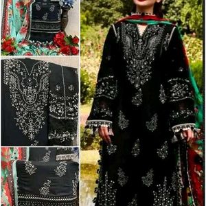Pakistani Neck Work  3pc Suit Combo 2suit