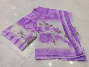 Elegant Floral Saree