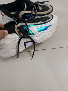 Fancy White And Black Shoes For Boys Age 8