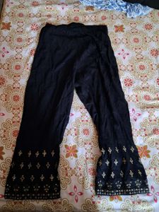 Embroidered Palazzo Pants