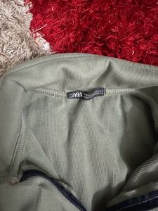 H&amp;m Fitted collared crop top