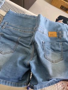 Denim High Waist Shorts
